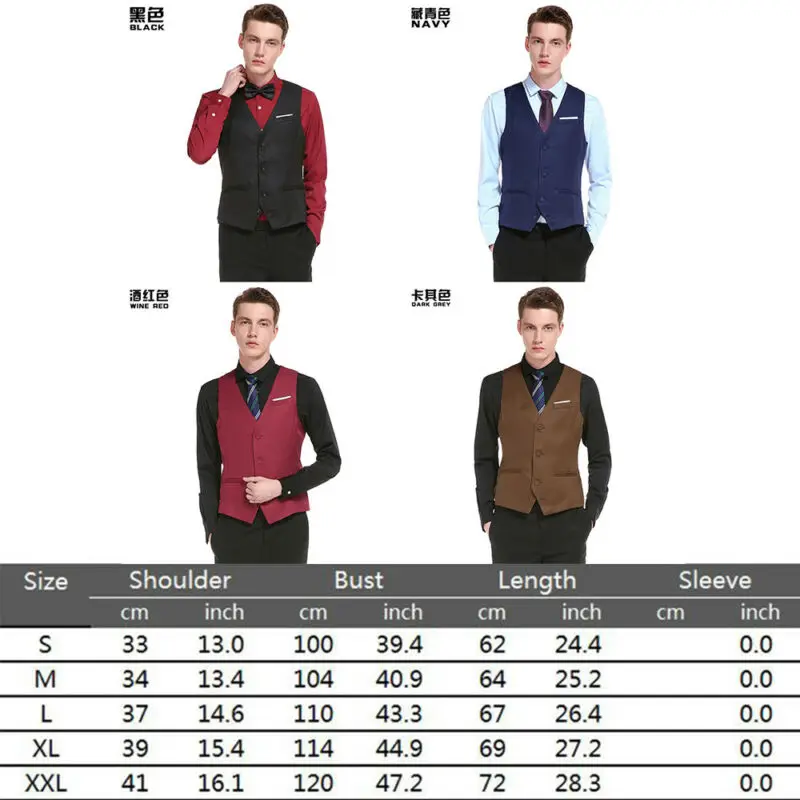 Мужской смокинг Три боты Бизнес Slim Fit платье жилет джентльмен Свадебный