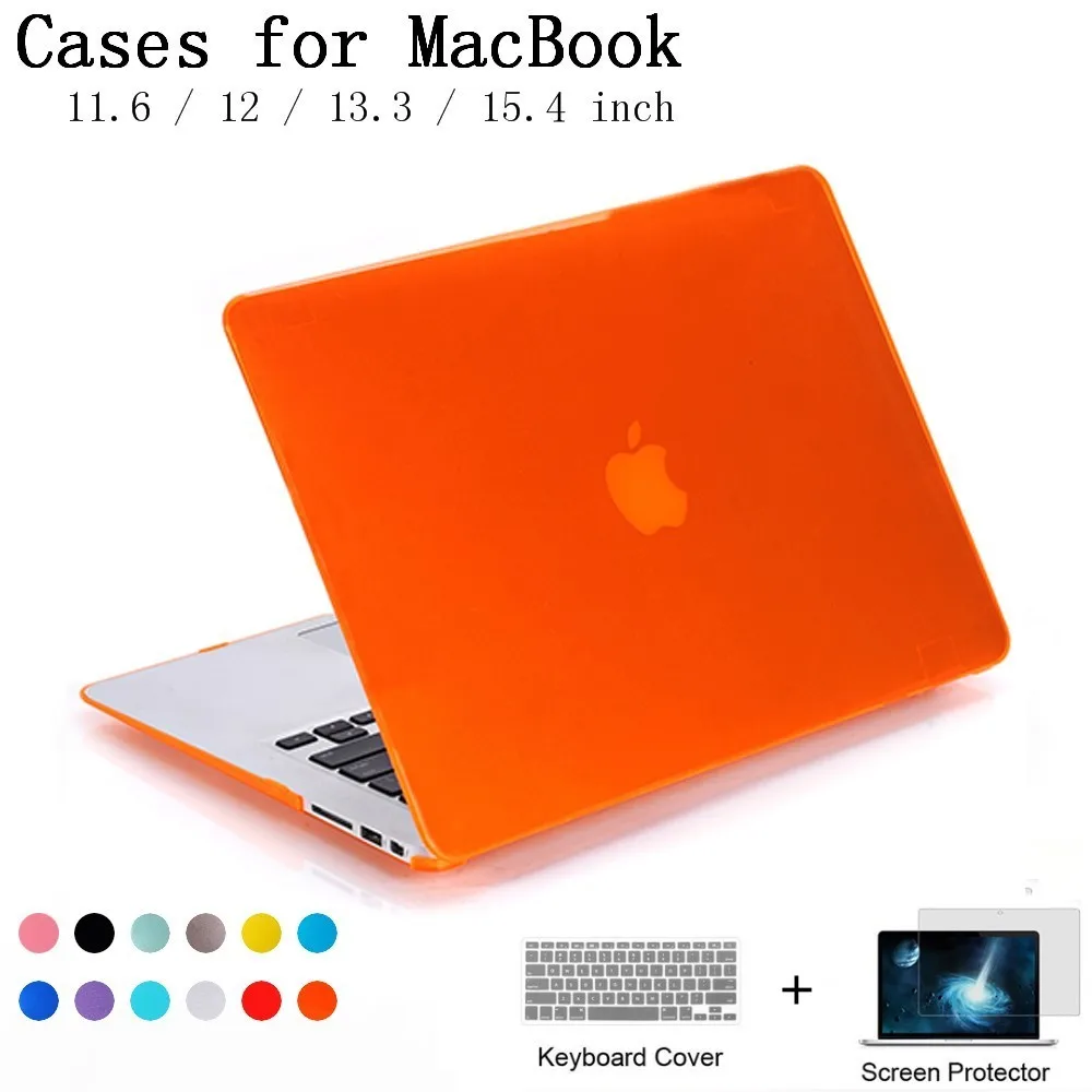 Новый кристально прозрачный чехол для ноутбука Apple MacBook Air Pro Retina 11 12 13 3 15 4 дюймов с
