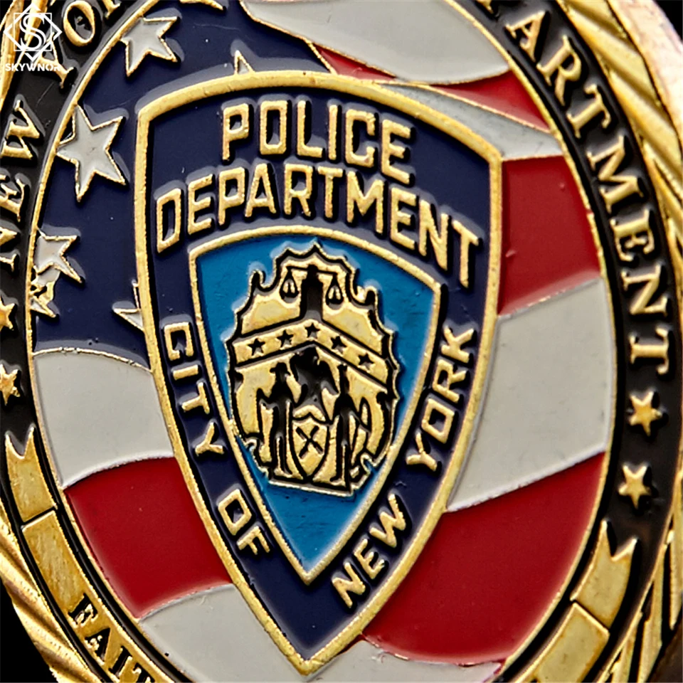 

USA New York Sacrifice Warriors Police Heroes Memorial Eagle Challenge Coin USA Collection Gifts