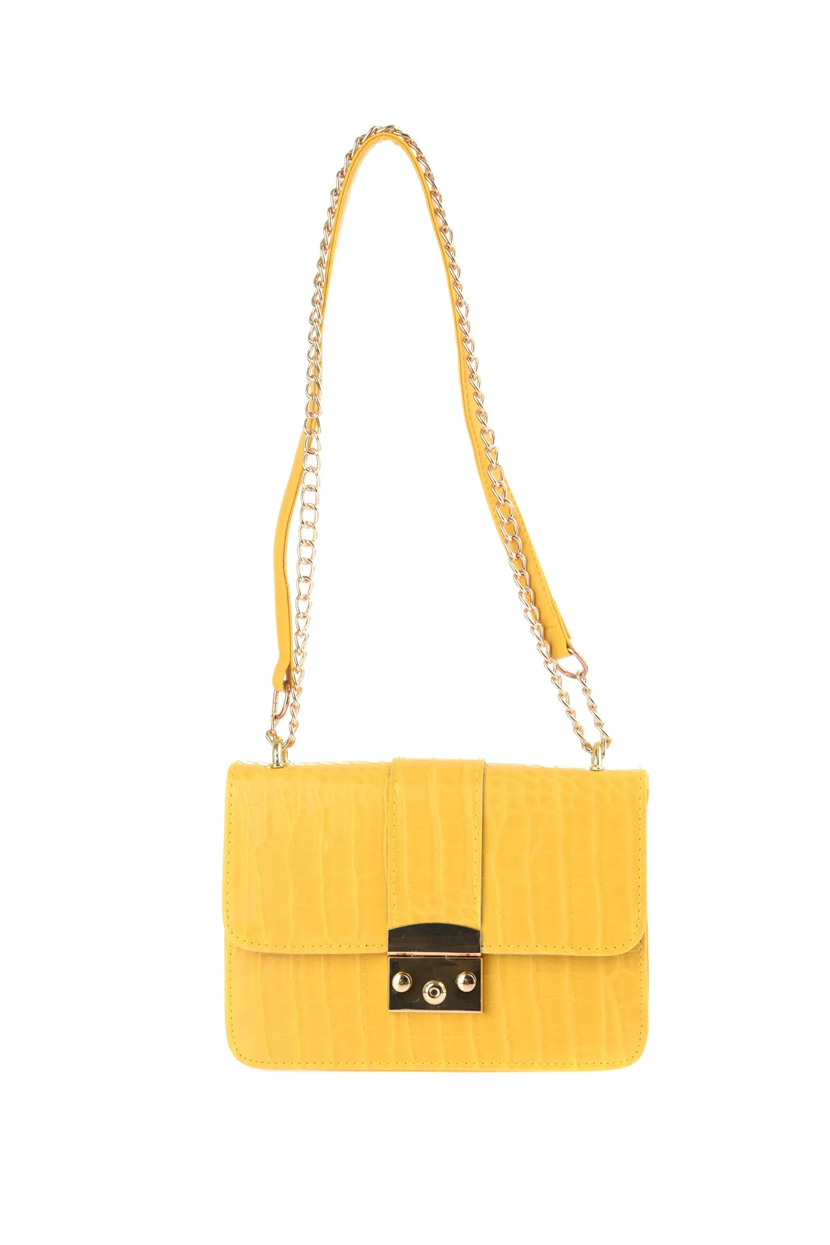 Trendyol Yellow KROKO Advanced Lock сумка TOFAW19WG0007| |