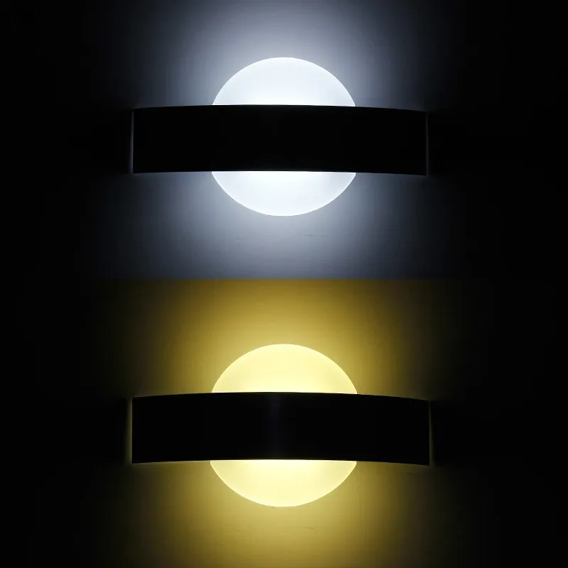 Настенные светильники Круглый акриловый материал для гостиной ванной комнаты