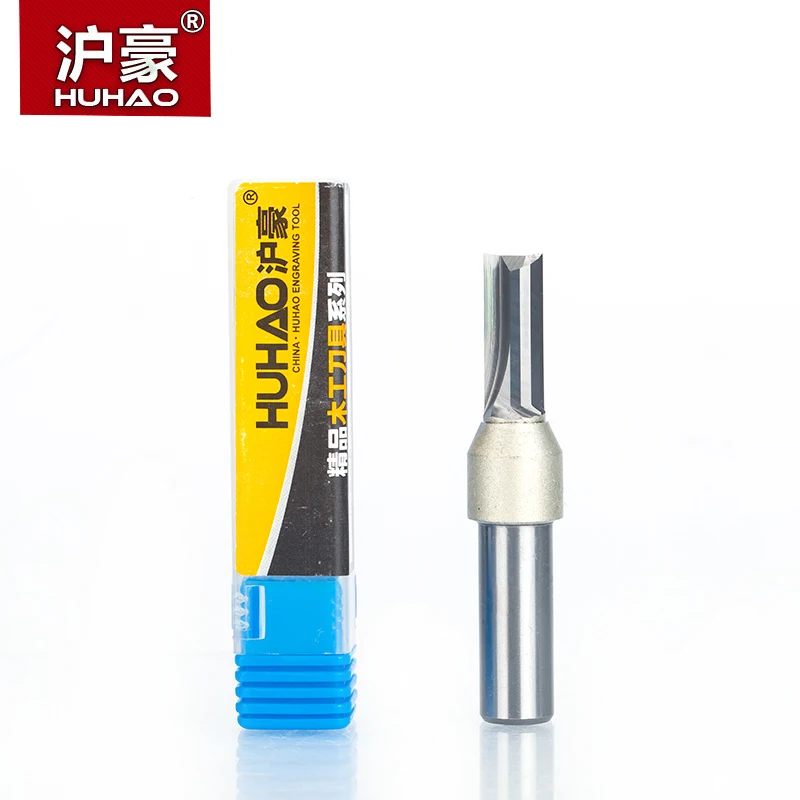 HUHAO 1 шт. 1/4 &quot1/2&quot Хвостовик TCT прямые фрезы Деревообработка резьба 2 Флейта