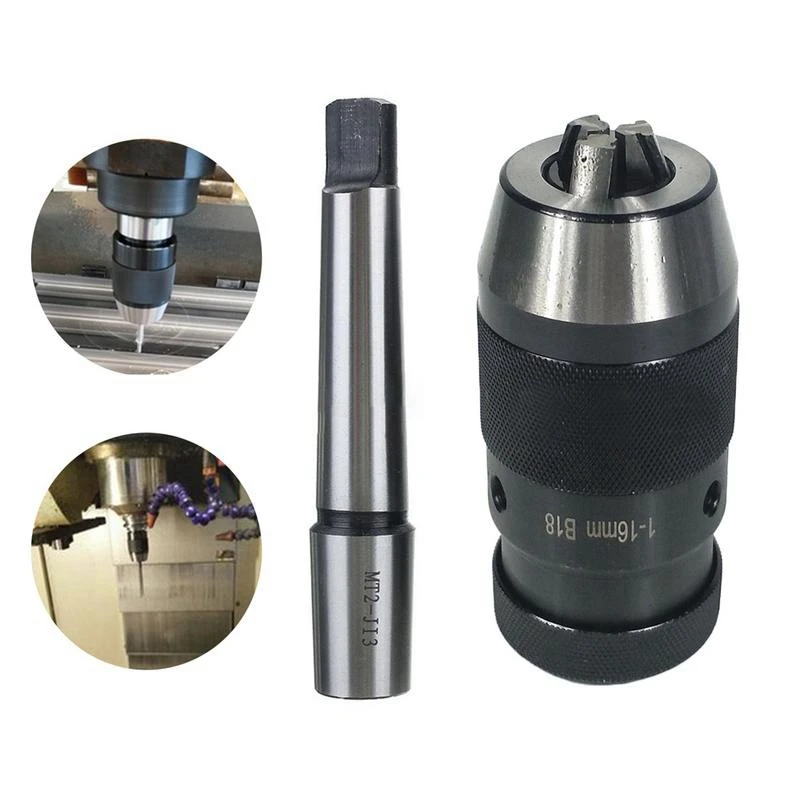 Hot Self Tighten Automatic Locking Keyless Drill Chuck With Handle Mk2-16Mm-B18/Mt2-16Mm-B18 Morse Taper Shank | Инструменты