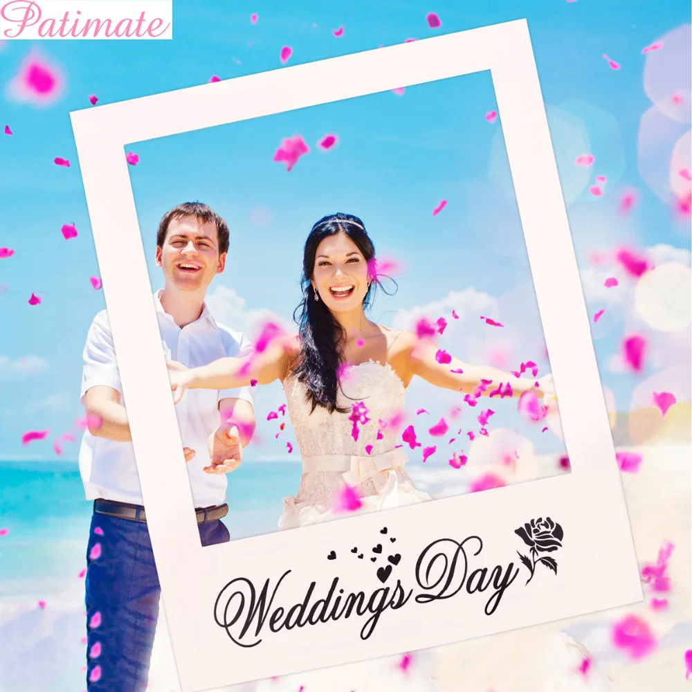 PATIMATE Mr Mrs Just journ Photo Booth Реквизит для невесты жениха Свадебные украшения фотостудия
