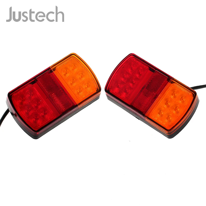 Justech 2 шт 12/24 V 40LED задние фары стоп сигналы огни погружные комплект для лобочных