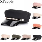 Женская Шерстяная кепка газетчика, берет шапка Кепка для женщин, кепка бумажного таксиста