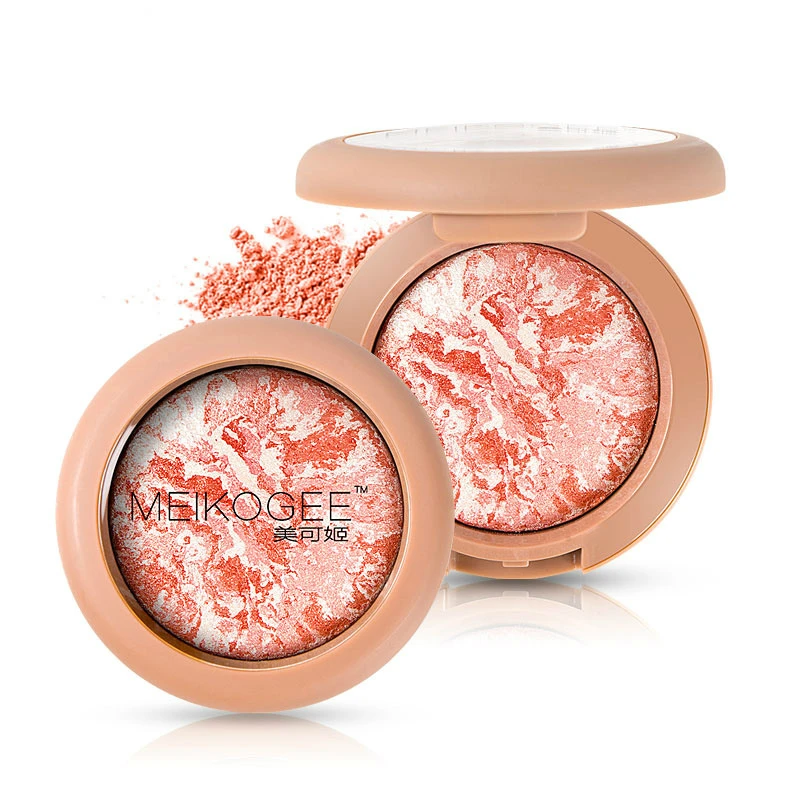Макияж выпечки порошок глянцевый земля оранжевый грейпфрут мраморный Палитра
