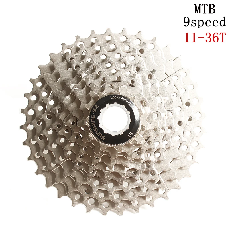 Запчасти для горных велосипедов MTB 9 s 27 кассета свободного хода 11-36T совместима с