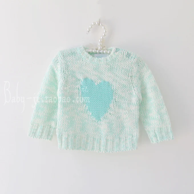 Autumn And Winter Dress Girl Sweater Baby Virgin Knitting Unlined Upper Garment Round Neck Pullover Wire 1-3 Year | Детская одежда и