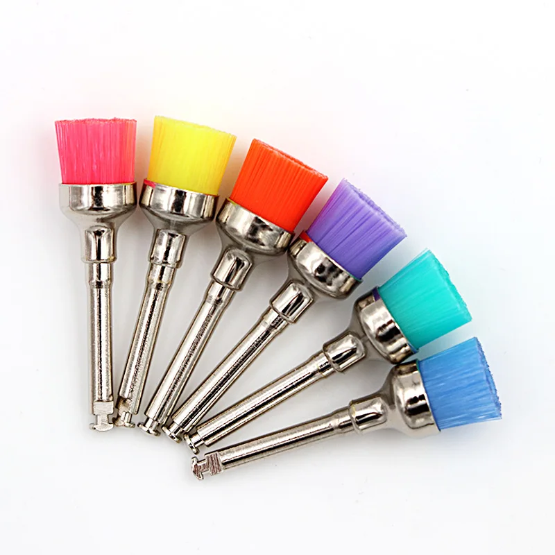 100 шт. полировальная щетка для полости рта|Стомотологические сверла и щетки| |