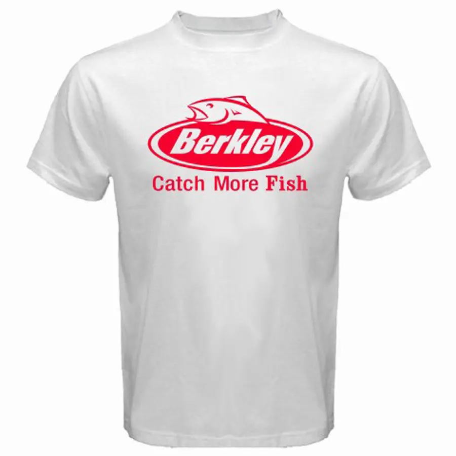 Новая мужская белая футболка с логотипом BERKLEY размер S M L XL 2XL 3XL|Мужские футболки| |