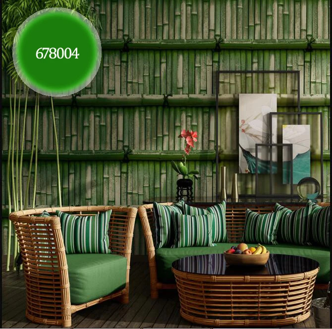 Классические бамбуковые обои Teahouse в китайском стиле для ресторана кабинета