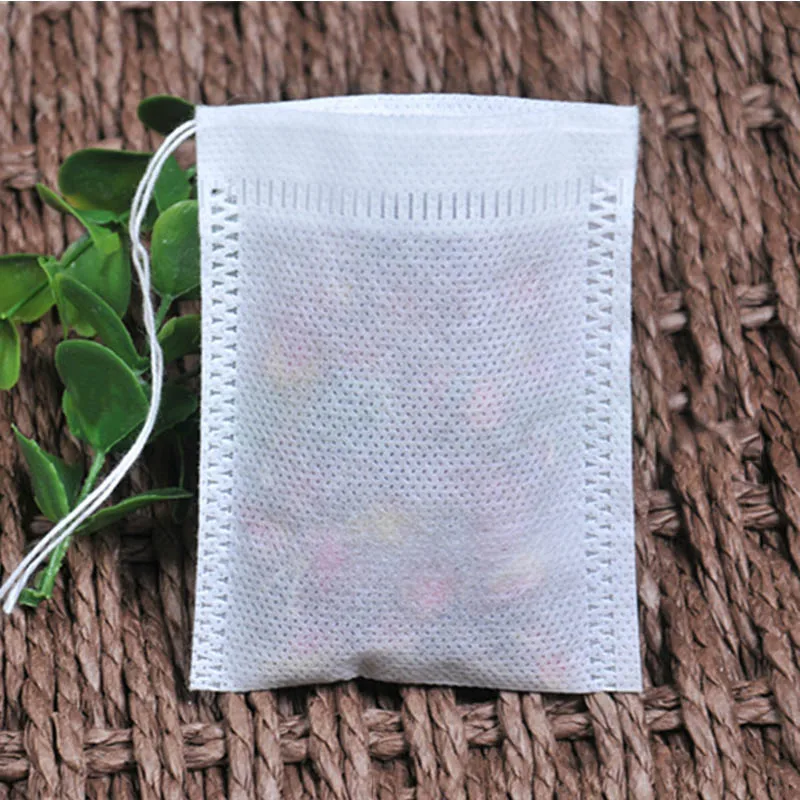 

100Pcs/Lot Tea Bags Empty Scented Drawstring Bag Seal Filter Cook Herb Spice Loose Coffee Tool Teapot accessories
