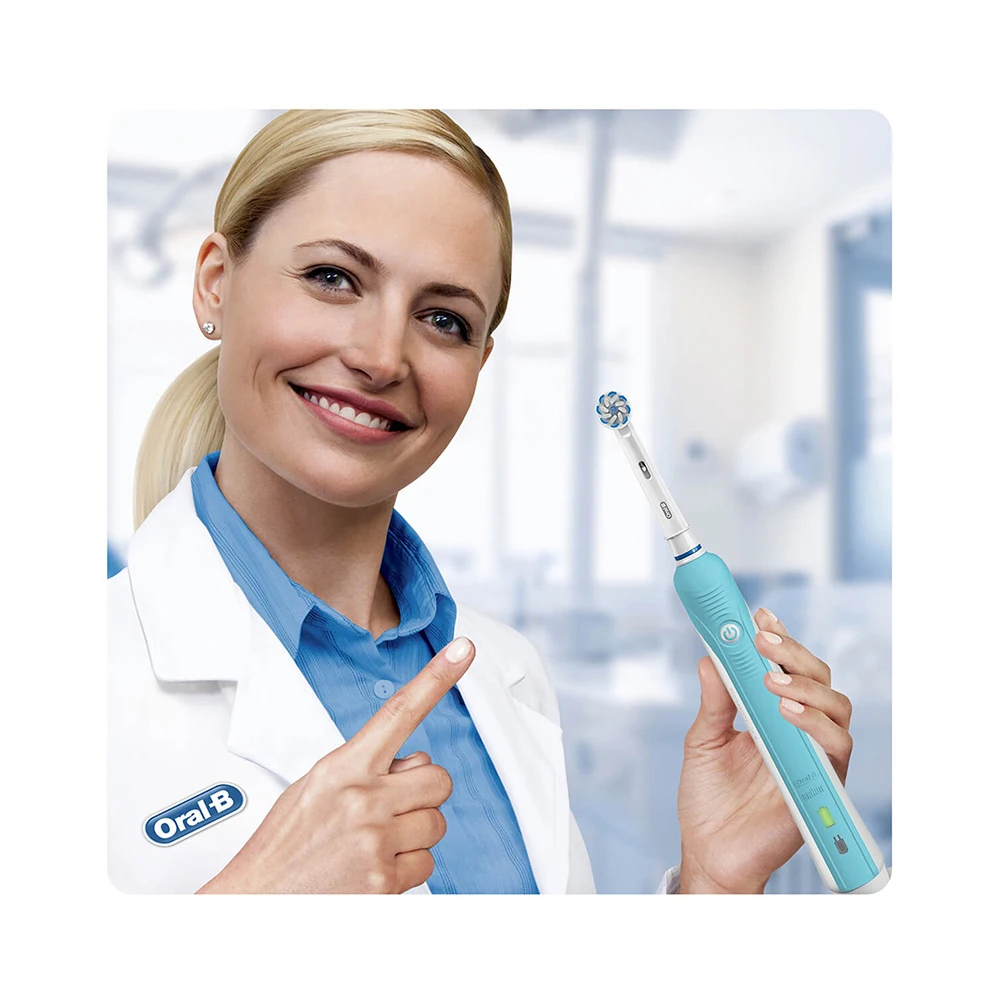 Электрическая зубная щетка Braun Oral-B PRO 570 CROSS ACTION D16.524U | Бытовая техника
