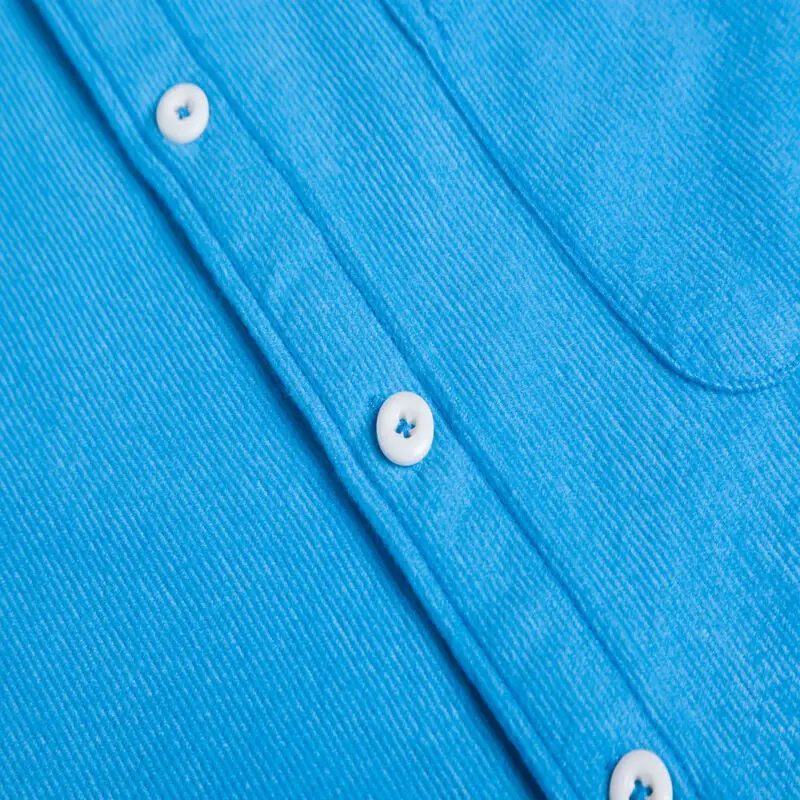 

Mens Shirt Tops Casual Long Sleeve Lapel Collar Coat Jacket Plus Size Corduroy Men Fit Buttons Shirt Drop