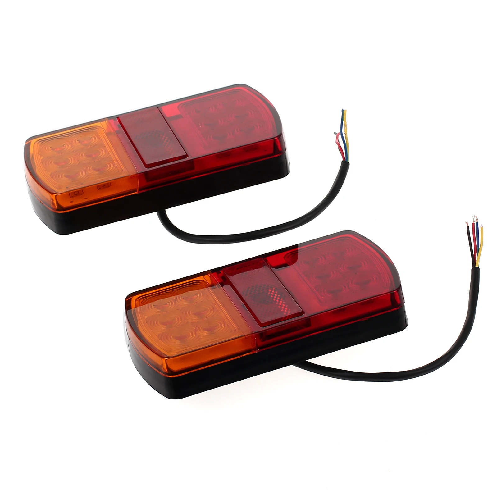 Justech 2 шт 12/24 V 40LED задние фары стоп сигналы огни погружные комплект для лобочных