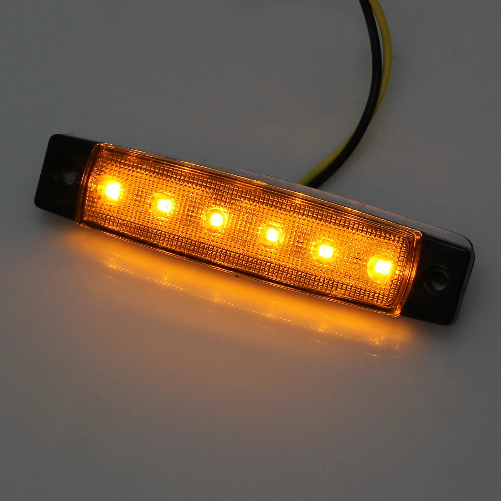 Justech 10 шт. 12 В вольт SMD 6 светодиодов красный боковой габарисветильник фонарь