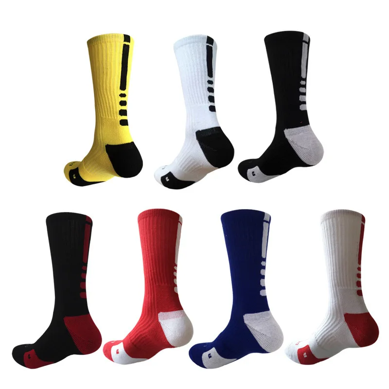Cross-Border Basketball Dri-FIT высокие спортивные носки Длинные элитные хлопок толстые с