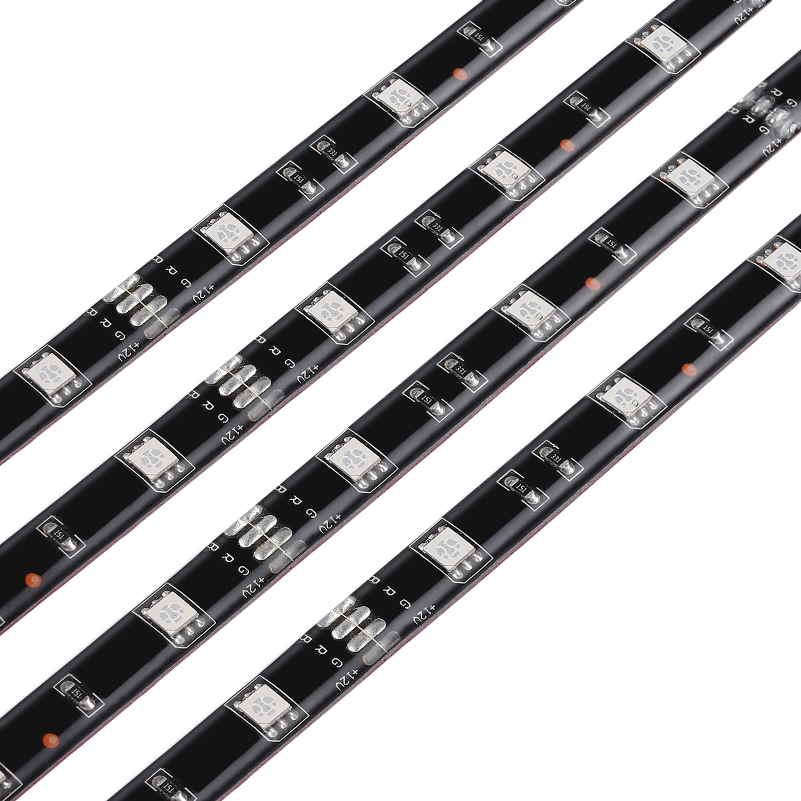 Juzech 12 шт мотоцикл многоцветный/15 видов цветов RGB 72LED Неоновая Гибкая световая