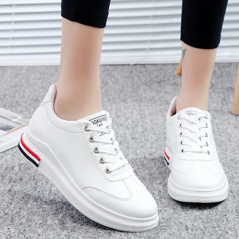 MOSOPRO Woman Spring Sneakers Embroidery Sports Shoes Walking Outdoor Autumn Tennis Height Increasing S019 | Спорт и развлечения