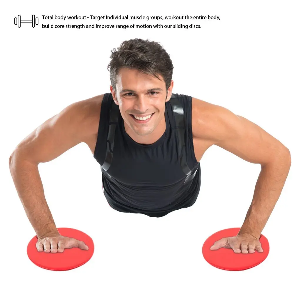Fitness 2 Pcs/Set Core Sliders Dual Sided Gliding Discs For Training Workouts Gym Slider |