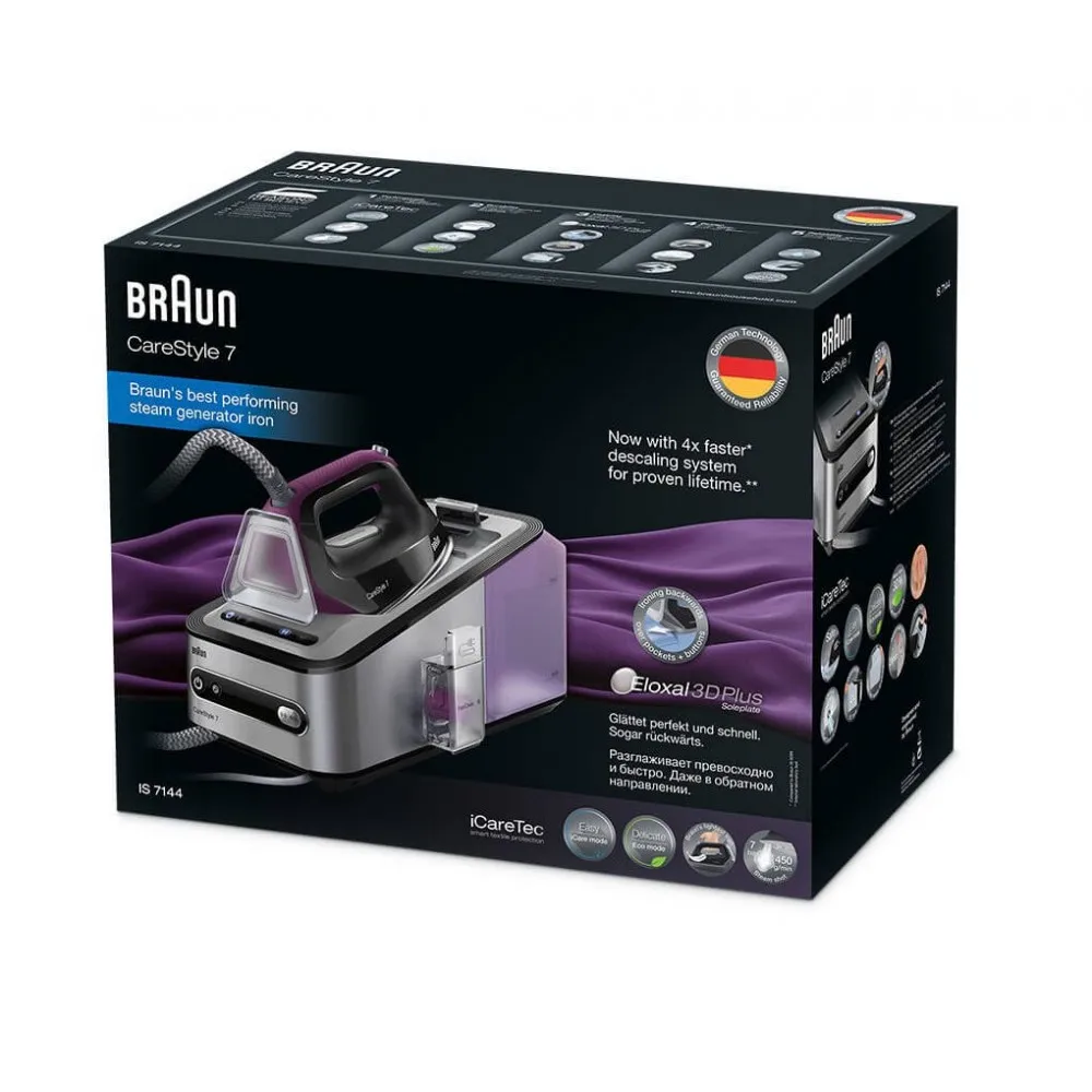 Парогенератор Braun CareStyle 7 IS7144BK|Утюги и парогенераторы| |