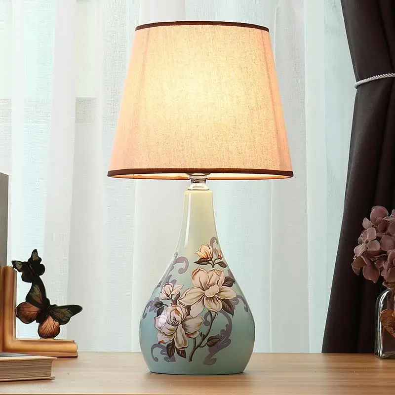 Art Abajour Свадебная спальная лампа для спальни commodino Schemerlamp Lampara De Mesa House Abajur Para Quarto Deco