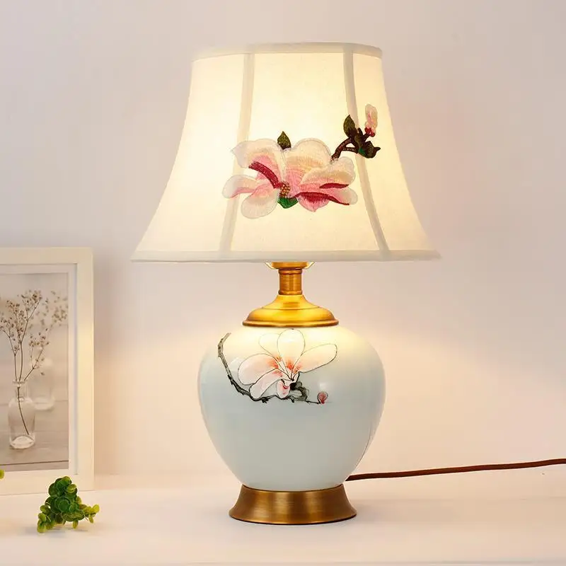 Da Tavolo для гостиной европейский стол дома Deco кровать Abajur Quarto Luminaria Para El Dormitorio Lampara De