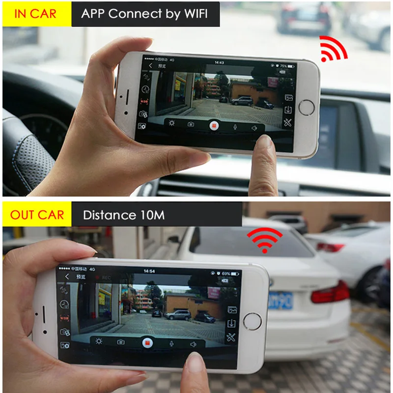 Новый WI FI Видеорегистраторы для автомобилей Камера цифровой регистратор видео