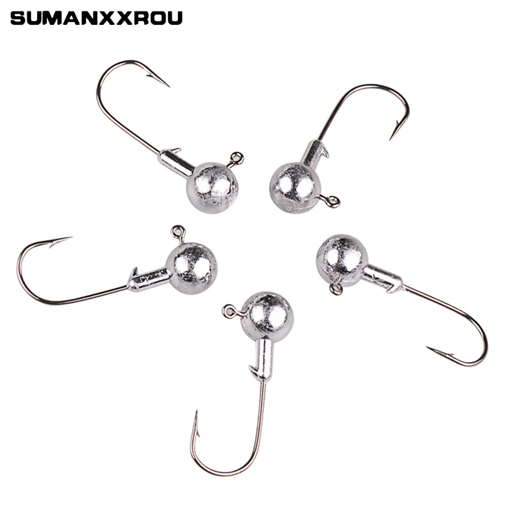 50 шт. головка FishingJigAutomatic свинцовый крючок. Рыболовные крючки для мягкой спиннинга