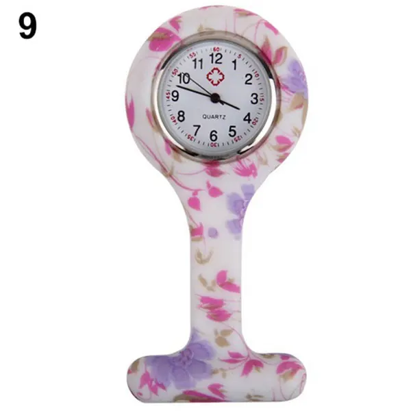 

Silicone Fashion Silicone Nurses Watch Brooch Tunic Fob Pocket Stainless Dial Watches TY66