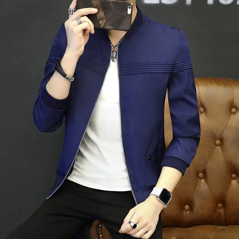 2019 Новая мужская брендовая куртка высокого качества Модная тонкая Подростковая