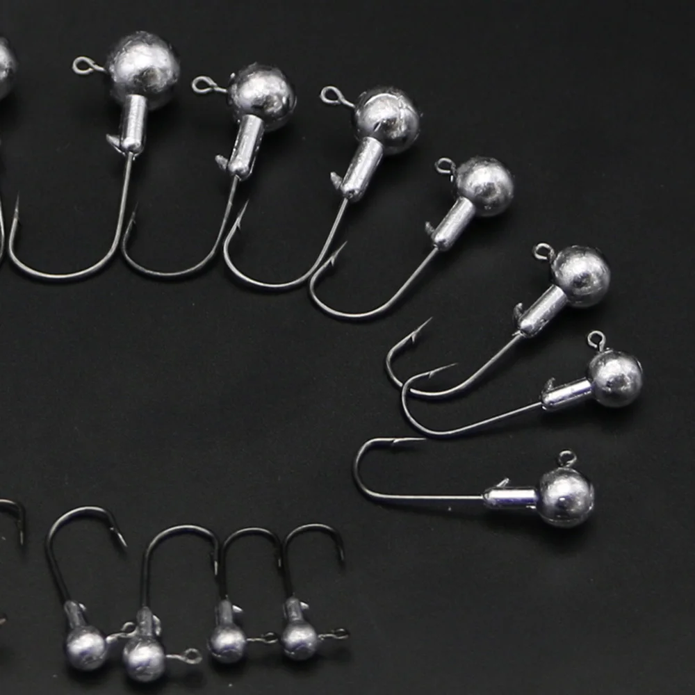 50 шт. головка FishingJigAutomatic свинцовый крючок. Рыболовные крючки для мягкой спиннинга