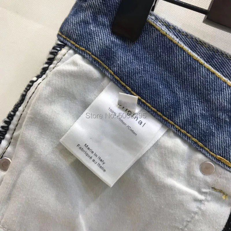 Original Light Blue Washed Denim Shorts with Pockets Fashion Cottons Short Jeans Woman 2019ss | Женская одежда