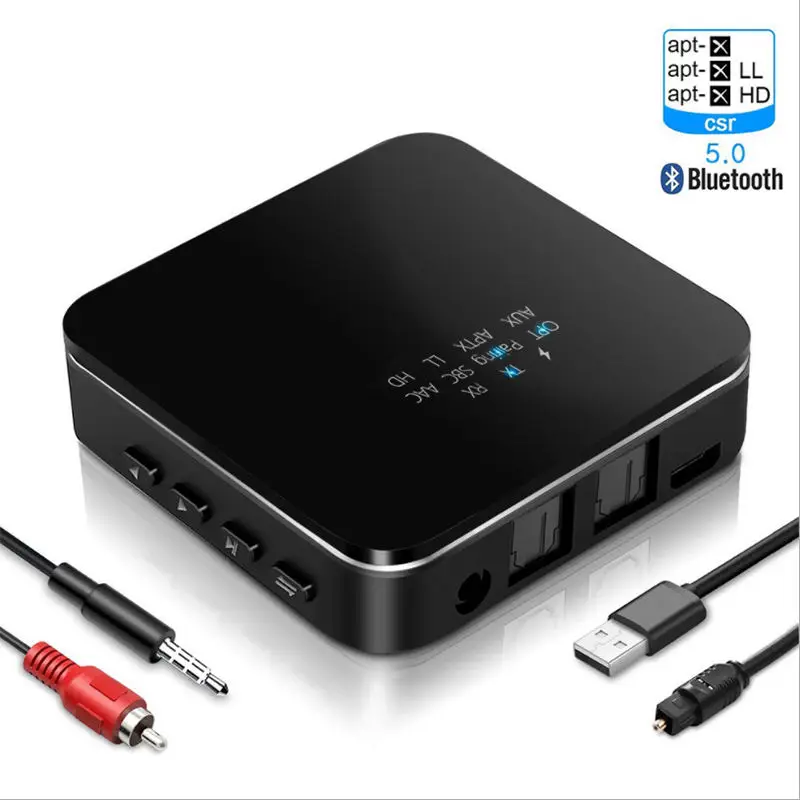 Bluetooth 5 0 аудио передатчик приемник 2 в 1 3 мм V5.0 беспроводной адаптер для автомобиля