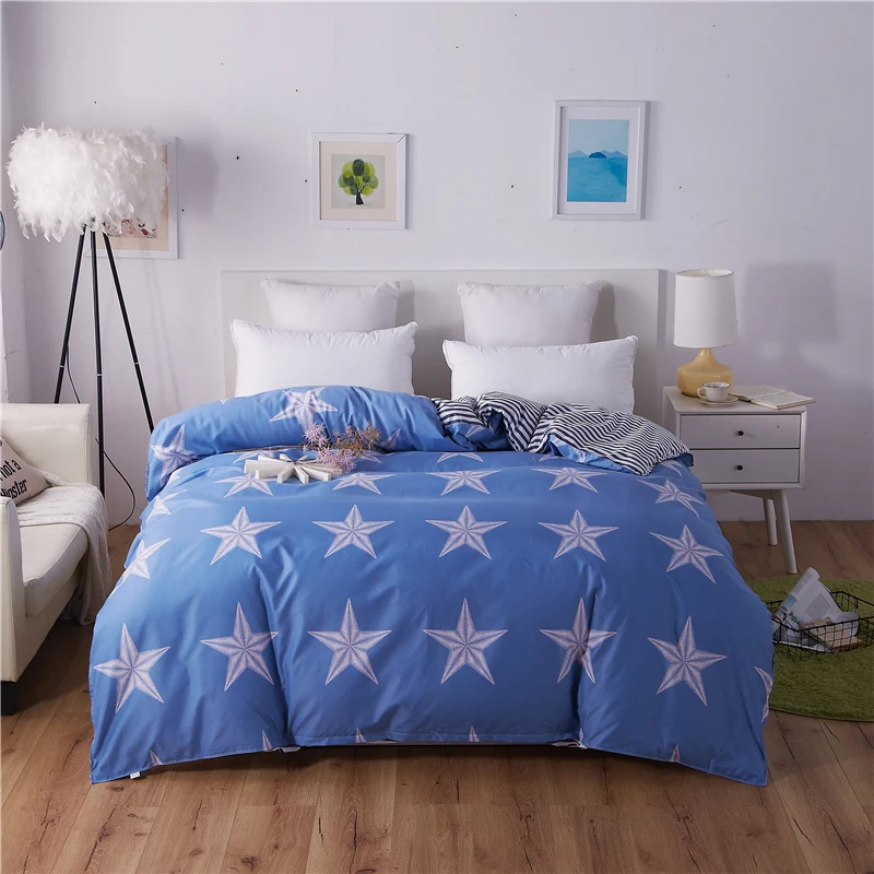 

New Design 2018 1Pcs Duvet Cover Plaid Stripes Quilt Cover Skin Care Cotton Bedclothes 150x200cm/180x220cm/200x230cm Size