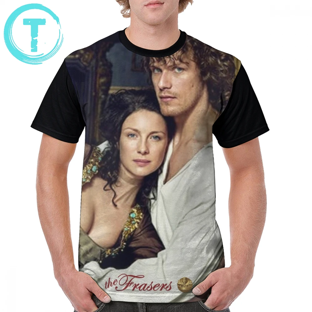 Outlander Футболка Keep Calm and остаться FrasersJamie Claire футболка мужской Awesome Графический из