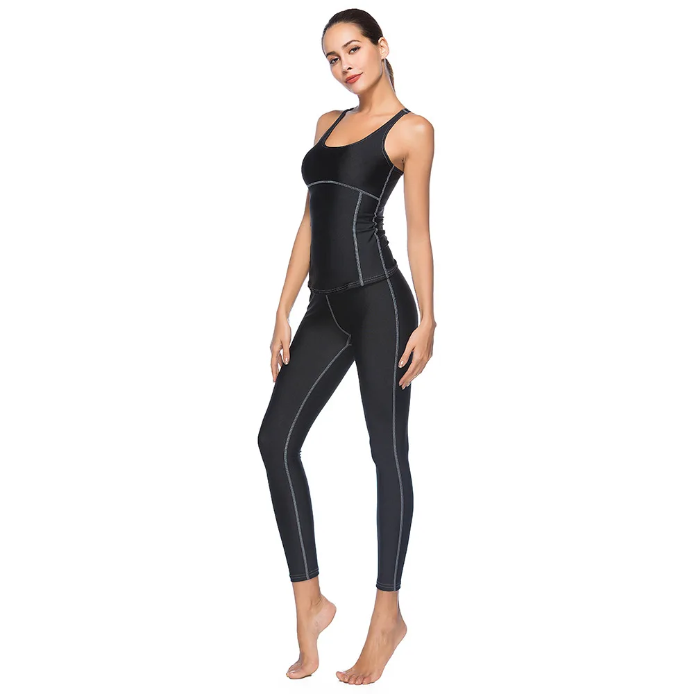 Для женщин фитнес костюмы комплект из 2 предметов спортивной одежды женщина