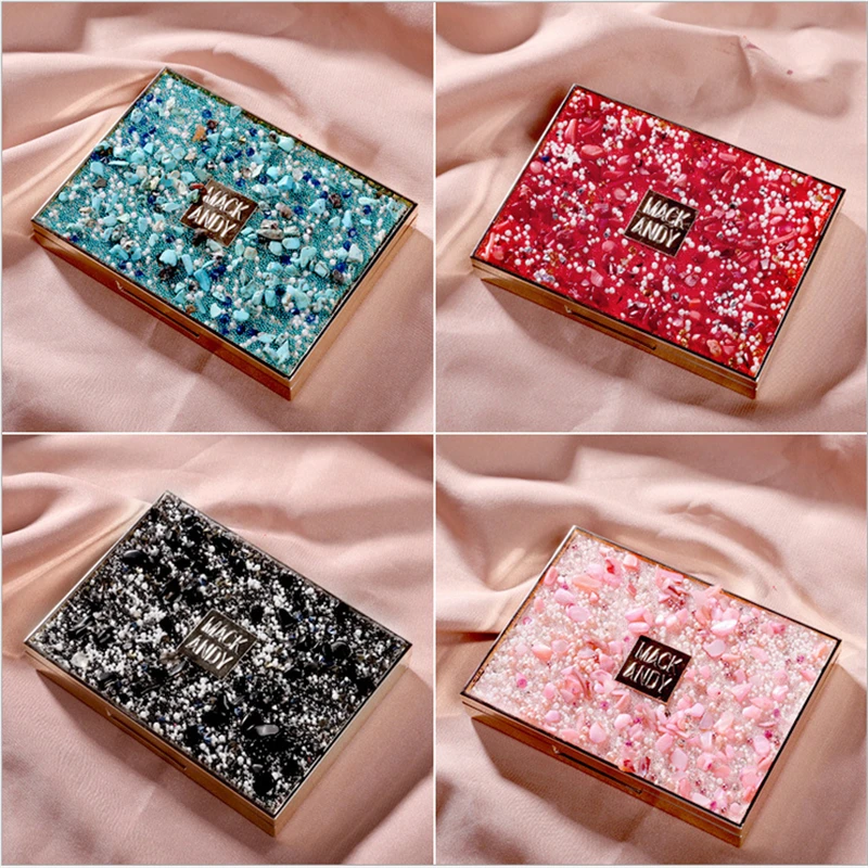 Тропический тропический лес 8 color Velvet Eye Shadow матовое стекло с перламутровым