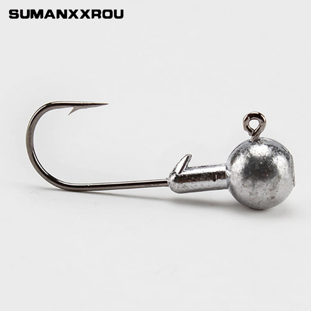 50pcsLead крюк. Рыболовный крючок. Свинцовый джиг рыболовный крючок Крючки для мягкой