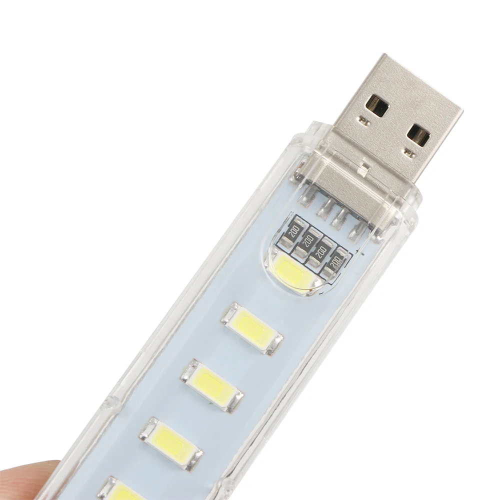 Портативный мини светильник с 3 светодиодами USB ночная лампа уличный для кемпинга