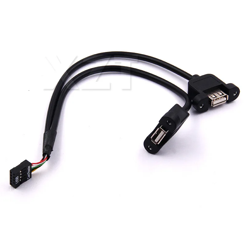 Высокая качественная материнская плата 9Pin превращает USB2.0 два Extension Line основная