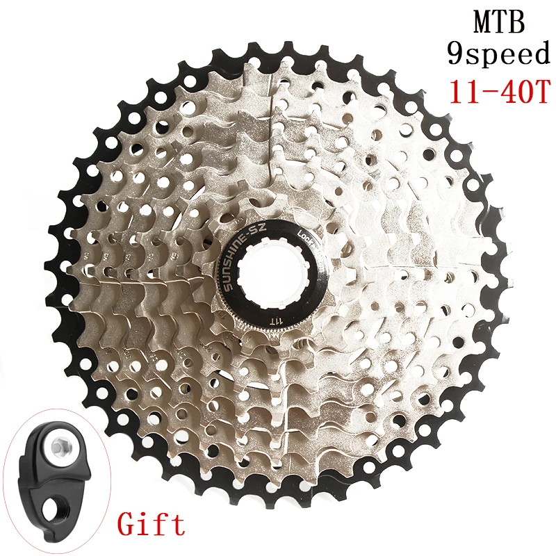 SUNSHINE-SZ 9 скоростей кассета 11-40T широкое соотношение свободного колеса MTB