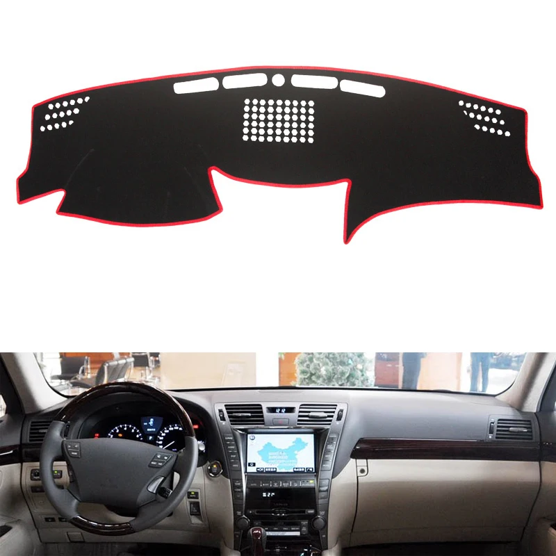 Для lexus LS460 LS600 2006 2007 2008-2011 Стайлинг автомобиля коврик для приборной панели