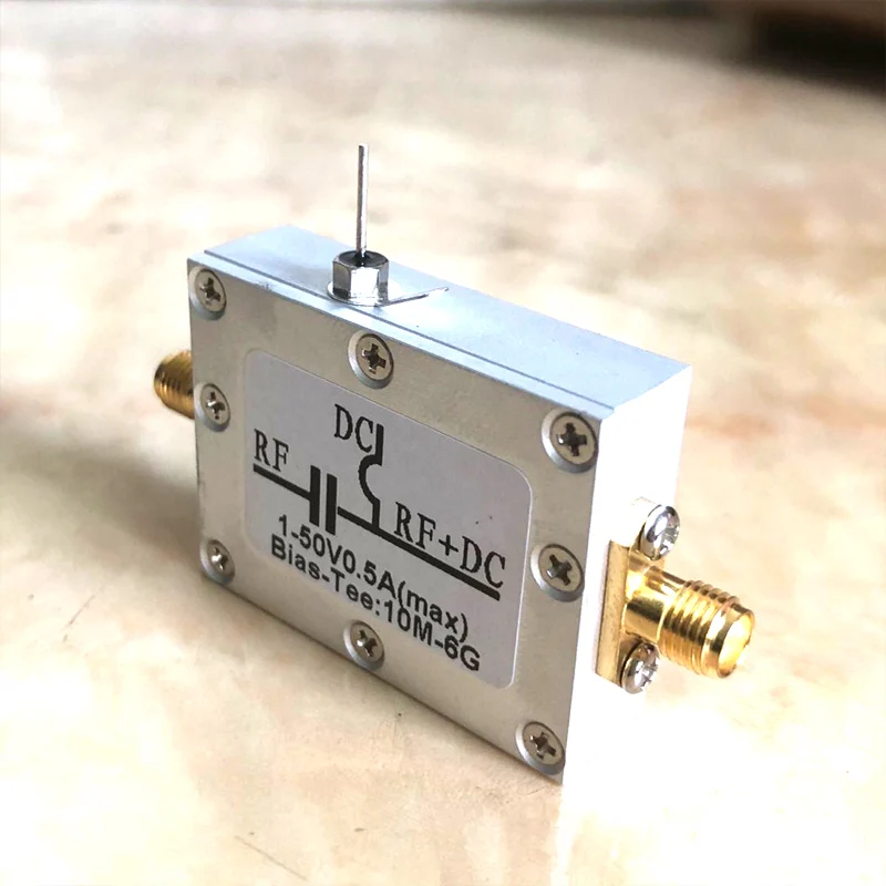 RF Biaser Bias Tee 10M 6 ГГц блок питания постоянного тока + чехол для HAM radio RTL SDR LNA усилитель