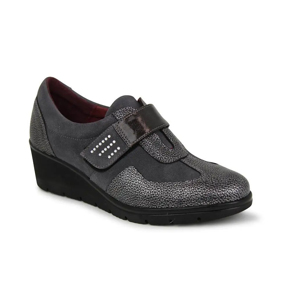 CAYETANO GIMENEZ WOMAN SKIN SHOES комфорт башмак закрыт в кожи цвет серый|Женские кроссовки и