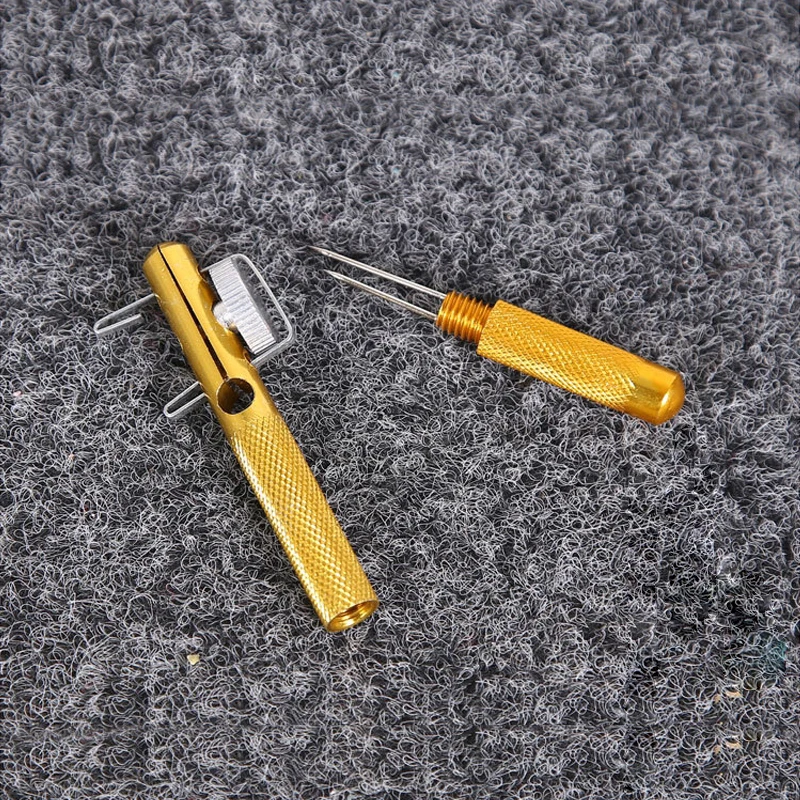 Рыболовный крючок двуглавый иглы узлы галстук Золотая рыболовная леска