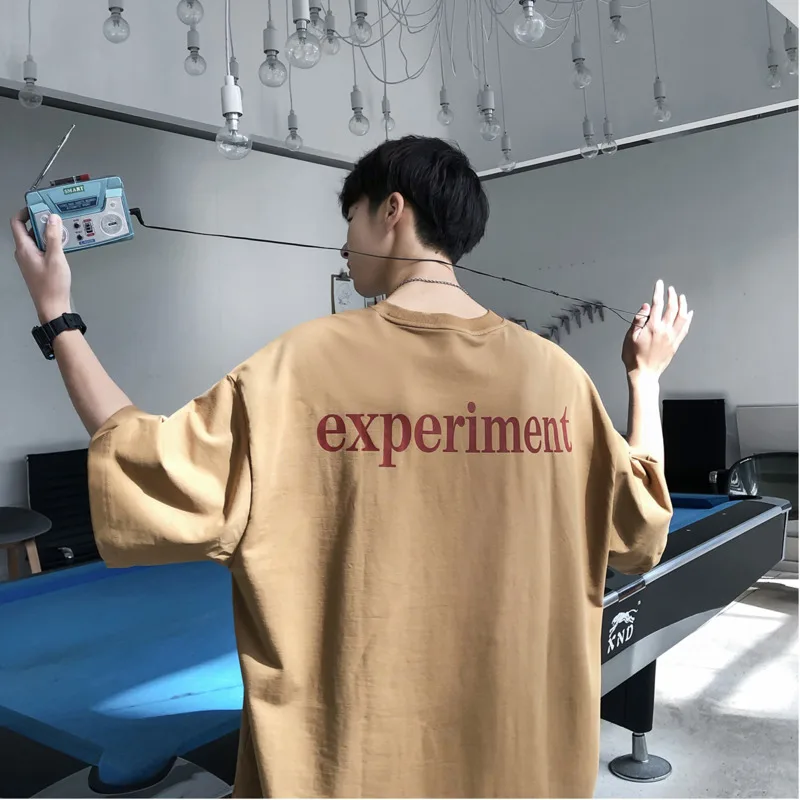 2019 Новое поступление весенне-летняя Хлопковая мужская футболка в китайском