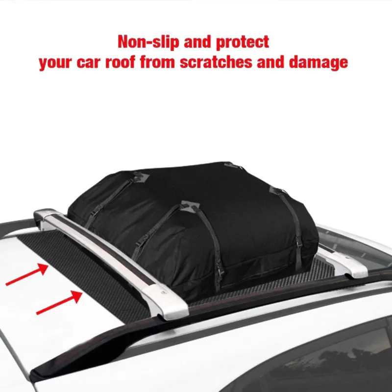 Черный ПВХ защитный коврик против царапин, нескользящий коврик для автомобильной крыши, багажник для груза от AliExpress WW