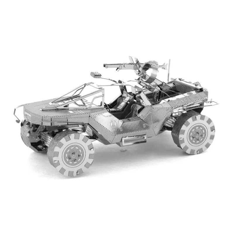 

Hola Game 3D Metal Puzzles Guardians UNSC Scorpion Tank Action Figures Laser Manual Jigsaw Kits Children Educational Gifts Toys